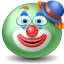 Зеленые Клоун, clown смайлы
