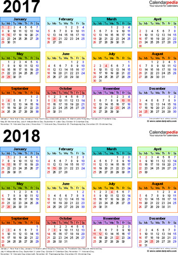 Новый год Календарик на 2017-2018 годы. Удобен для вузов и школ смайлы