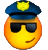 Очки Недовольный полицейский смайлы