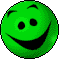 Разноцветные Зеленый смайлик улыбается смайлы