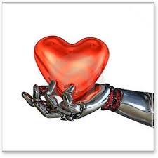 Роботы Сердце в руках робота смайлы