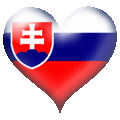 Сердца Сердечко Словакии смайлы