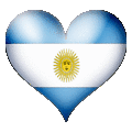 Сердца Сердечко Аргентины смайлы