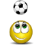 Спорт Смайлик и футбольный мячик смайлы