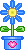 Цветы Голубой цветочек смайлы