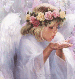 Ангелы Ангелочек дарит любовь смайлы