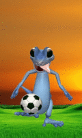 Животные Инопланетная лягушка-футболист смайлы