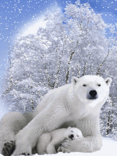 Животные Медвежонок с мамой смайлы