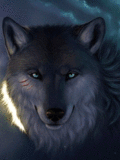 Животные Волк сверкает глазами смайлы