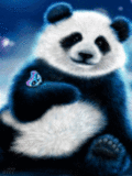 Животные Неоновая панда смайлы