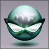 Зеленые Зелёный шарик в очках смайлы