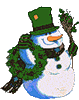 Зима Снеговик готовится к Новому году смайлы