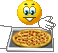 Еда Смайлик улыбается пицце смайлы