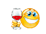 Еда Смайлик с бокалом красного вина смайлы