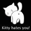 Китти Kitty hates you! смайлы
