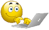 Компьютер Смайлик и ноутбук смайлы