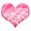 Любовь Розовое Сердце смайлы