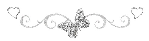 Насекомые Серебряная бабочка с сердечками. Декор смайлы