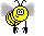 Насекомые Желтая пчела смайлы