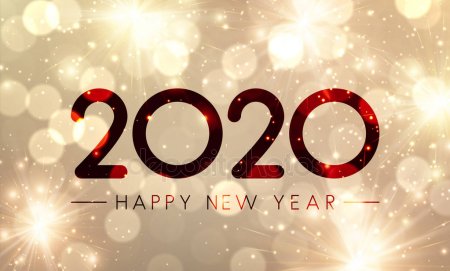 Новый год happy new year 2020. Новогодняя картинка с датой нового г... смайлы