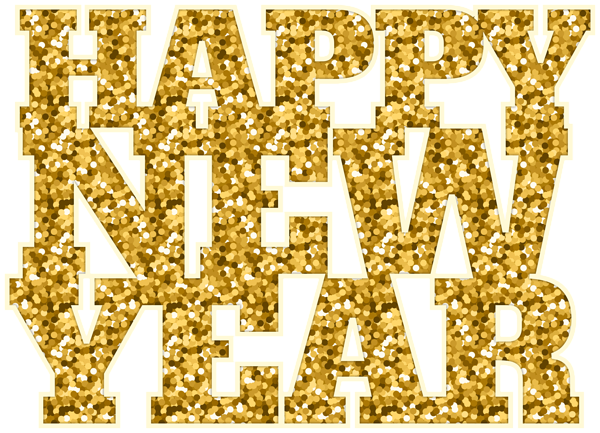 Новый год Happy new year надпись для оформления поздравлений к ново... смайлы