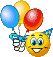 Праздники На день рождения с воздушными шарами смайлы