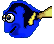 Рыбы Синяя рыбка смайлы