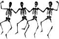 Скелет Танец скелетиков смайлы