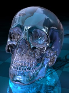 Скелет Хрустальный череп смайлы