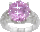 Свадьба Перстень с розовым камнем смайлы