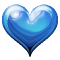Сердца Сердечко голубое смайлы