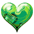 Сердца Зеленое сердечко смайлы