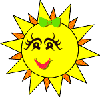 Солнце Солнышко с бантиком смайлы