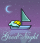 Скука и сон Спокойной ночи! Смайлик плывет на кораблике сна смайлы