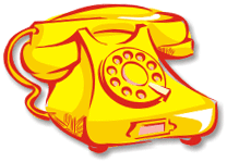 Телефон Желтый телефонный аппарат смайлы