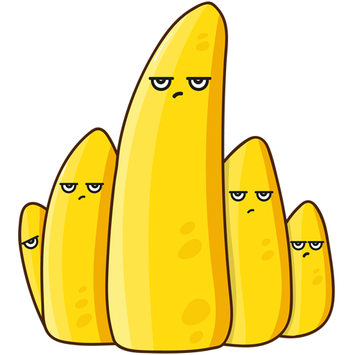 Телефон Фак из бананов смайлы
