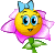 Цветы Девочка-смайлик-цветок смайлы