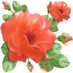 Цветы Украшение для поздравлений -красные розы с бутонами смайлы