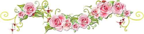 Цветы Украшение для фотошопа. Розовые розы смайлы